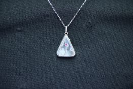 Silver pendant & chain