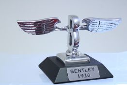 Chrome Bentley B on base