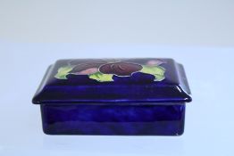 Moorcroft trinket box Clematis