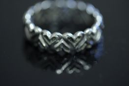 Silver Clogau ring with rose gold