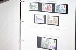 An album of British mint stamps