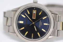 Seiko Titanium 7N43 – 0AB0 Quartz Watch with Day a