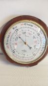 Shortland SB Mahogany-Cased Aneroid Wall Barometer
