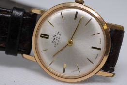 Oris Gents Gold Plated Swiss Made Mechanical Watch