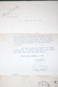 1945 Bing Crosby letter signed