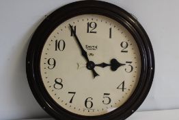 Smith Electric (Smiths English Cl. / Synchronome Electric) Wall Clock