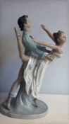 Lladro porcelain ballet dancer group