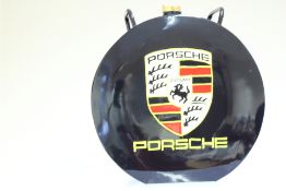 Black large round petrol can
