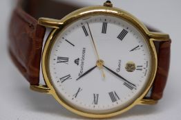 Gents Maurice Lacroiux Swiss Made Gold Plated Quar