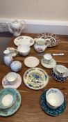 Group of Royal Crown Derby and mixed English table ceramics