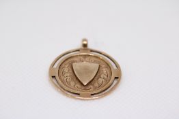 9ct Gold fob Weight 4.4g