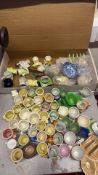Group of assorted ceramic miniature cups and small wares
