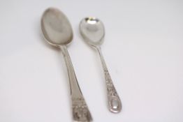 2 Silver spoons Weight 15.8g
