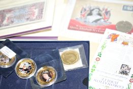 Various commemorative coins & notes