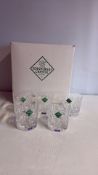 Edinburgh Crystal cut-glass whisky tumblers (boxed)