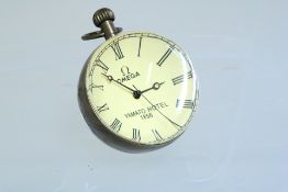 Brass & glass bubble clock