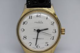Ruhla Gents GDR East German Mechanical Wind Watch