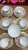 Copeland 'Chinese' Pattern Gilt Porcelain Tea Wares
