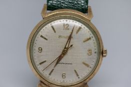 Bulova Gold Plated Self Winding Automatic Watch