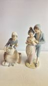 2 NAO Spanish Porcelain Figurines (Made in Spain)