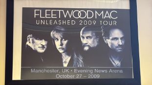 Fleetwood Mac Unleashed 2009 Tour Manchester Framed Poster