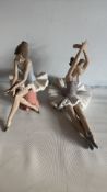2 Nao glazed porcelain ballerina figurines