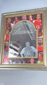 Framed Arsenal The Gunners Thierry Henry collage print (64.5cm x 54.5cm including frame)
