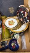 A group of Minton and other assorted ceramics and gilt-rimmed plates