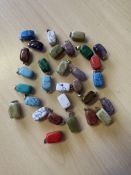 Collection of hardstone pendants