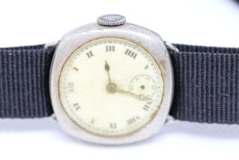 Vintage solid nickel gents watch black nato strap