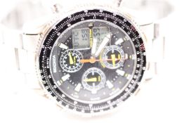 Gents Sekonda multi function world timer quartz analogue & digital watch