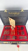 Solingen Cutlery and Serving Set in Fitted Case