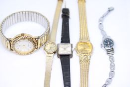5 ladies watches including Doxa, Oris, Avia ect..