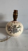 A Wedgwood Floral-Decorated Ceramic Table Lamp Base