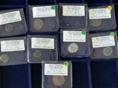 Collection of 9 Roman coins