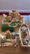 Pendelfin Stonecraft Rabbit Figurine Tableaux (Laundrette, Raft and Boat Scenes)