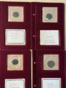 An album with 4 roman coins