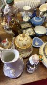 Group of mixed ceramics including Wedgwood miniatures and 