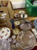 Collection of ceramics, glass & silver plated ware