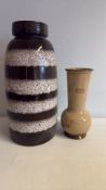 2 ceramic vases, including Denby Fine Stoneware