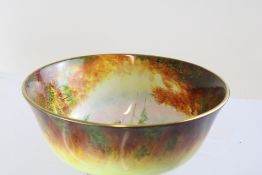 Coalport limited edition bowl hand painted Partrid