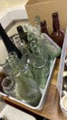 Group of Assorted Vintage Glass Bottles and Jars