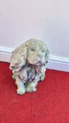 Cast Stone Spaniel Garden Ornament