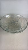 Jobling fruit bowl with bird and floral relief c 1930's No 787871
