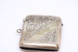 Victorian silver vesta case Weight 23.6g