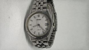 Gents Seiko SQ50 with date.
