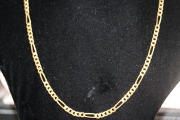 9ct Gold Figaro chain Weight 8.2g Length 51 cm