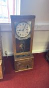 Gladhill Brook Time Recorder Patent Oak-Cased Clocking-In Time Recorder