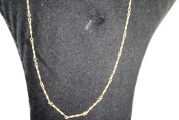9ct Gold Victorian chain Length 62 cm Weight 12.1g