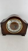 Anvil oak cased quartz mantel clock